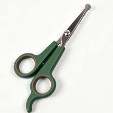 1pc Pet Grooming Round Tip Safety Scissors, Cat And Dog Grooming Hair Trimming Scissors, Hair Cutting Grooming Tool, Home Use Anti-Scratch Haircutting Small Scissors - View 10