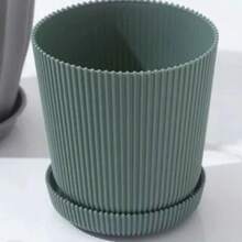 Vaso de flor Decorativo com bandeja -  Plastico - 15 cm - Visão 8