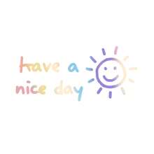 Car Sticker - Hand-Drawn Warm "Have A Nice Day" Text With Sun Illustration, Black Background White Font, Waterproof Durable Vinyl Decal For Car Windows, Body, Laptop, Helmet, Skateboard And Smooth Surfaces. Automotive Decorative Sticker. - A - View 9