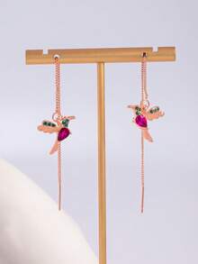 1 Pair Creative Personalized Bird Exquisite Pendant Elegant Fashion Versatile Earrings - Multicolor - View 2