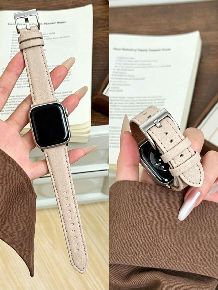 1件相容於 女款 PU 環形錶帶 38MM 40MM 41MM 42MM 44MM 45MM 46MM 49MM Ultra 11/10/9/8/7/6/5/4/3/2 SE - Trench - 查看 1