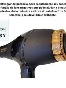 Secador Cabelo 5000w Profissional Promoden - Preto - Visão 5