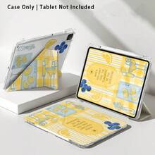 Striped, Lemon, Blueberry, High Glass Pattern Painted Effect Tablet Protective Case With Stand, Suitable For Honor 8/9/10/X8/X8A/X9/X8Pro/X9Pro/ MatePad Se 11 Inch/MatePad 11 Inch/11.5 Inch/MatePad Pro And More/, Apple 10th/11th Gen 2025 (A16), Galaxy Tab A7/A9 And Other Popular Models - Multicolor - View 8