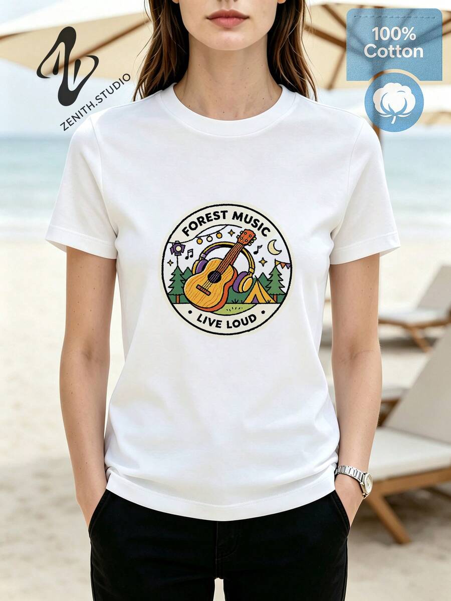 Women T-Shirts - 白色 - 查看 1
