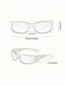 1pc/2pcs Women's Black Rhinestone Star Pattern Versatile Y2K Style Fashion Sunglasses Suitable For Daily Wear And Party - 2-pack (Black Pattern + Black Stars) - View 4