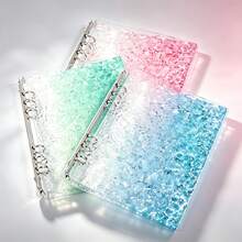 1 A5 Size Wavy Clear Binder, Acrylic Clear Folder, Can Be Used As A Notebook, Planner, Card Holder, Sticker Book, Photo Album, Stationery,Card Holder - A5 - View 11