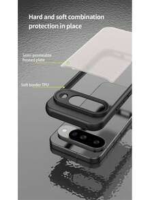 Skin-Feel PC Hard Shell Four-Corner Anti-Drop Phone Protective Case For Pixel 6 6a 6pro 7 7a 7pro 8 8a 9 9a 9pro Xl 10 10a 10 Proxl 11 11 Pro 11 Pro Xl - Black - View 5