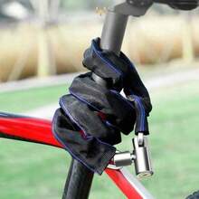 1 buah Gembok Rantai Sepeda Tugas Berat dengan Kunci, Gembok Sepeda Baja Tungsten Hitam untuk Sepeda Gunung, Sepeda Balap, Sepeda Motor, Skuter, Aksesoris Sepeda - MultiWarna - View 2