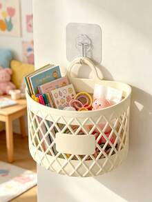 2pcs Hanging Storage Baskets, Multi-Functional Hanging Storage Rack, Miscellaneous Items Basket, Space-Saving, Suitable For Bedroom, Living Room, Bathroom, Kitchen, Essential Bathroom Accessories, Wedding Season, Graduation Season, Back To School Season Gifts, Wall Storage, Dorm Storage, Toiletries Storage - Multicolor - View 6