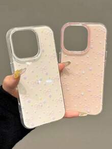 Bowknot IMD Transparent Pink Painted Thickened Minimalist Anti-Drop Printed Phone Case Compatible With IPhone 16/16 Pro/16 Pro Max/16 Plus, 15/15 Pro Max, 14/14 Pro Max, 13/13 Pro Max, 12/12 Pro Max, 11/12p, XS/XR/7/8, P11/P12 Soft Shell Protective Cover - Multicolor - View 17