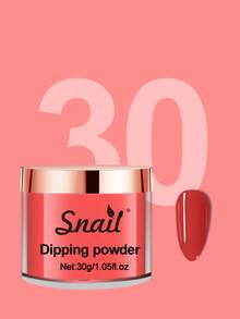 SNAIL 浸粉 6色紅色春夏美甲浸粉 DIY 沙龍居家禮品，無需美甲燈烘烤，Y2K風格，壓克力穿戴式美甲片 - 彩色 - 查看 8