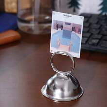 Ins Style Stainless Steel Card Holder Table Card Stand Message Photo Frame Clip Metal Memo Clips Restaurant Home Desktop Decor - View 10