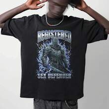 Registered  Defender Shirt Funny Shirts For Friends Funny 90s Graphic Tee Meme Shirt Humor Shirt Sarcastic Shirt - 黑色 - 查看 1