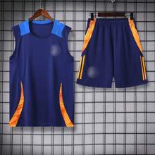 Chaleco de Entrenamiento de Fútbol Barcelona Juventus París Chelsea Inter Milán Conjunto de Uniforme de Entrenamiento - 2425 Juventus Azul Real - Ver 1