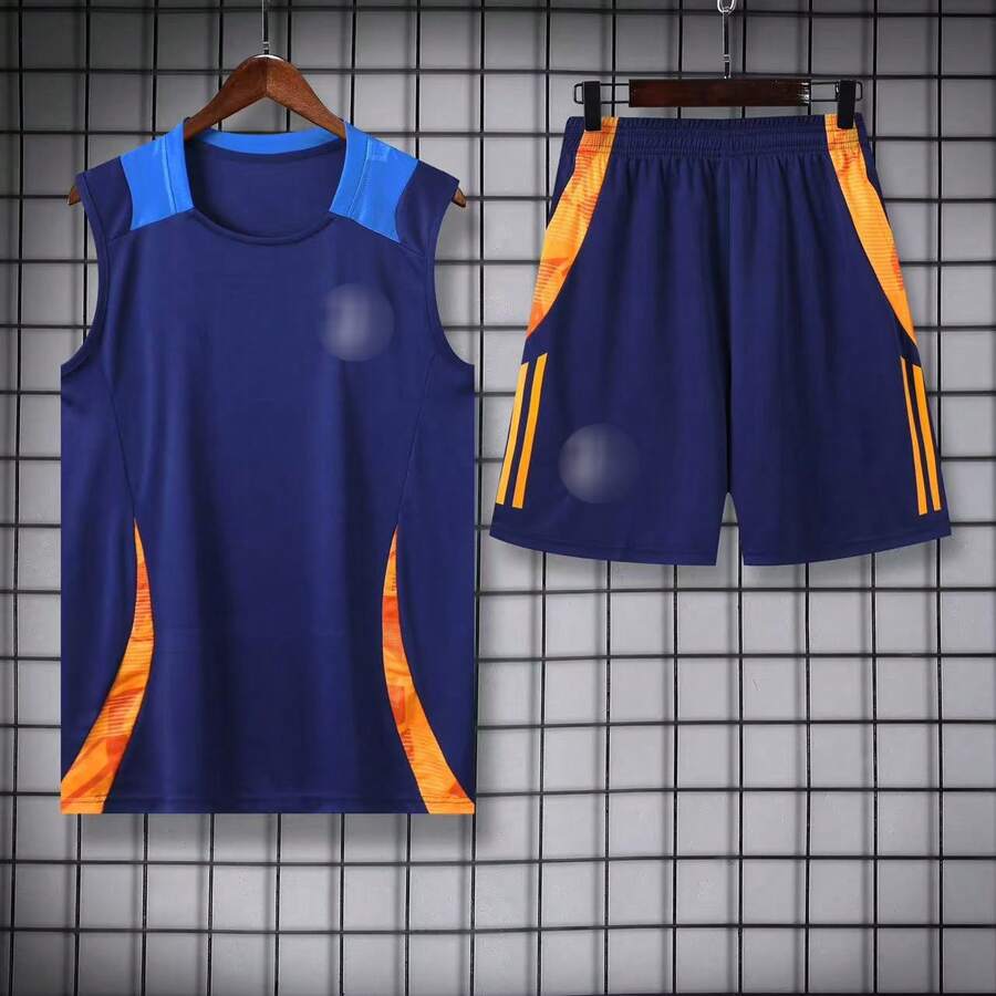 Chaleco de Entrenamiento de Fútbol Barcelona Juventus París Chelsea Inter Milán Conjunto de Uniforme de Entrenamiento - 2425 Juventus Azul Real - Ver 1