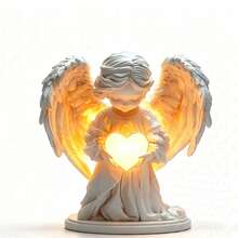 Cross-Border New Cute Heart Angel Flat Garden Stake Holiday Decoration Acrylic Lawn Insert - A - View 4