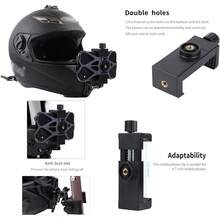 Giá đỡ gắn cằm mũ bảo hiểm xe máy cho camera, tương thích với G*Pro Hero D*I Osmo Action I*Sta360, phụ kiện dây đeo mũ bảo hiểm - Xem 8