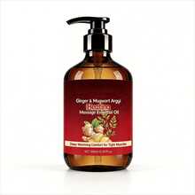 Ginger And Mugwort Massage Oil, Moisturizing, Lubricating, Making Skin Soft, Brightening Skin, Used For Massage, Suitable For Bathing, Massage And Other Occasion 500ml - Essential Oil - View 7