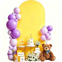 Latar Belakang Lengkung Kuning, 5ft, 6ft, 6.6ft, 7.2ft Penutup Lengkung Pernikahan 2pcs Kain Spandex Latar Belakang Lengkung Kubah Kain Cocok Untuk Pesta Ulang Tahun Dekorasi Bingkai Lengkung Pernikahan (Bingkai Lengkung Tidak Termasuk, Hanya Latar Belakang Kain) - kuning - View 6
