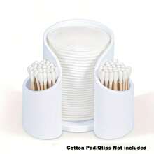Dressing Table Storage Box, Cotton Swab, Powder Puff, Makeup Remover Pad Floss Stick Storage Box, Suitable For Bathroom And Dressing Table, Space Saving Countertop Storage Box, Home Storage Supplies, (Excluding Cotton Swabs And Pads) - A - View 9