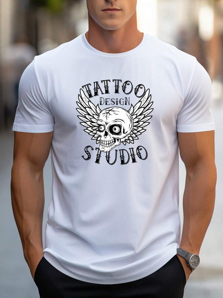 Men T-Shirts - 白色 - 查看 1