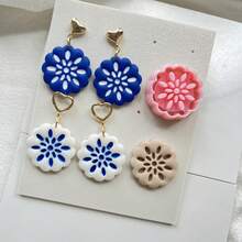 Vintage Geometric Floral Square Polymer Clay Cutter, Suitable For DIY Bohemian Style Earrings And Soft Clay Craft Material Making - Geometry - View 11