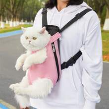 1pc New Pet Backpack, Cute Cartoon Pattern, Breathable Mesh, Suitable For Small And Medium Cats And Dogs Outdoor Travel, Vet Visits, Hands-Free Carrying Accessory - Multicolor - View 7