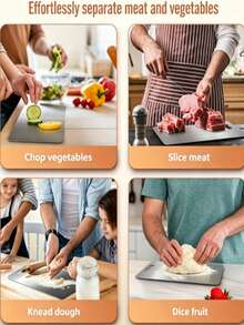 2pcs Stainless Steel Cutting Boards, Suitable For Cutting Fruits, Vegetables And Meats, Portable And Durable, Easy To Clean, Suitable For Multiple Scenarios, Mother's Day Or Christmas Gifts, 5 Sizes Available - Multicolor - View 11