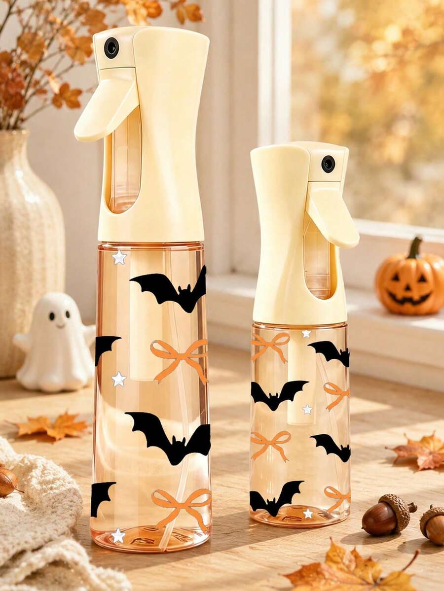 全新萬聖節主題 PET 旅行噴霧瓶,專業高壓霧化噴霧瓶,200ml/300ml 高壓連續自動真空細霧噴瓶,美髮造型工具,美髮護理產品與配件,旅行必備,萬聖節禮物 - 彩色 - 查看 1