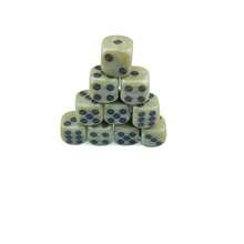 Easytoday 10pcs High Quality 1.6cm/0.63inch Dice Dots Dice Club Party Game Entertainment - Khaki - View 5