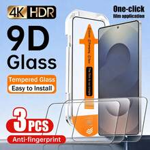 3-Pack High-Definition Tempered Glass Screen Protector With Auto-Dust Removal Function, Compatible With Samsung Galaxy S25 6.2 Inch, Full Coverage High-Definition Tempered Glass Film, Bubble-Free Installation, 9H Hardness, Ultrasonic Fingerprint Unlock, Includes Installation Kit, Compatible With Phone Cases - 3PCS - View 12