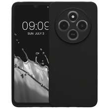 Poco C75, 14C Phone Case, With Camera Protection, Slim Shockproof Flexible Black Matte Soft Silicone Protective Cover - Black - View 1