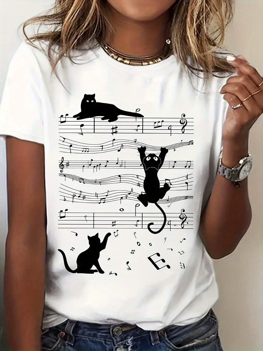 Men T-Shirts - 黑色 - 查看 1