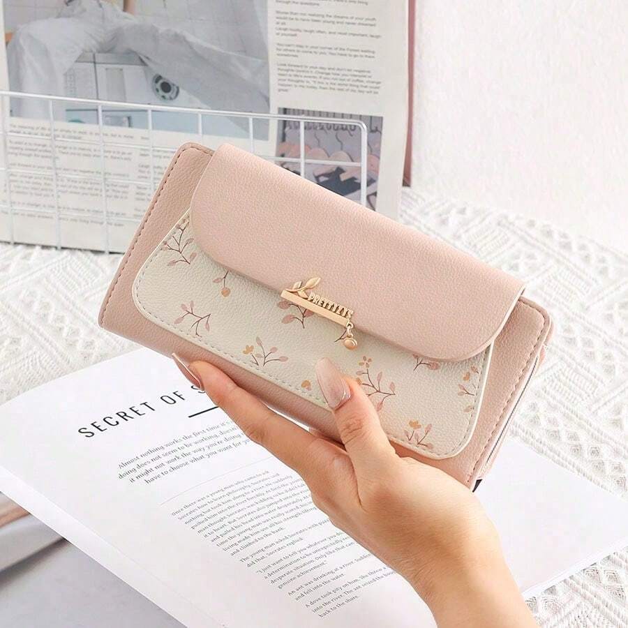 Women Wallet & Check Holder - Pale Pink - View 1