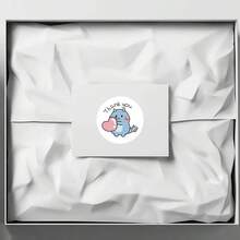 500 piezas/Rollo Pegatinas Autoadhesivas de Dinosaurio de Dibujos Animados de Agradecimiento - Pegatinas Redondas Brillantes de 1 Pulgada para Envolver Regalos, Decoración DIY, Ba, Primer Día de Escuela - Multicolor - Ver 3