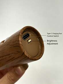 1pc Wood Grain USB Rechargeable Motion Sensor Night Light, Magnetic Detachable LED Wall Light, Wireless Adhesive Sensor Light, Suitable For Closet, Stairs, Bathroom, Bedroom, Home Atmosphere Lighting - Multicolor - View 10