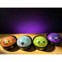 1pc New Hot-Selling Practical Fun Creative Portable Cute Stress Relief Halloween Ghost Bun Squishy Toy Halloween - Multicolor - View 7