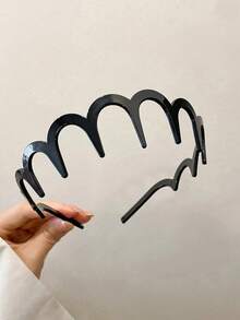 2pcs/1pc Women's Leopard Print Jagged Headband, Non-Tightening Daily Hair Styling Casual Hairband, Makeup Hair Accessory, Suitable For Wedding Bride, Halloween - Multicolor - View 5