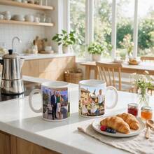 1pc Customized Mug, Personalized Photo And Text, Suitable For Daily Use, Ideal Choice For Commemorating Moments, Gift For Him/Her, Family Gatherings And Special Occasions - Multicolor - View 4