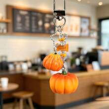 Realistic Vegetable Pumpkin Keychain, Sweet Girl Style Backpack Charm, Korean-Japanese Versatile Bag Accessory, Party Decoration - Multicolor - View 2