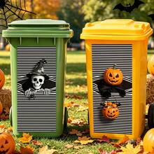 1 buah Stiker Tempat Sampah Hewan, Menampilkan Desain Tengkorak Penyihir dan Hantu, Stiker Dekorasi Tempat Sampah Luar Ruangan dari Vinyl, Cocok untuk Halaman, Taman, Kebun, Dekorasi Rumah Halloween Bergaya Gotik - Beraneka warna - View 8