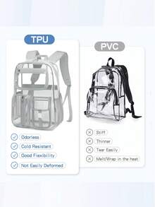 CUSANGEL Transparent Gray Backpack For Elementary Students - Grey - View 8