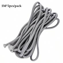 5M*2pcs/Pack 5mm Multi-Functional Round Core Colorful Braided Rope, DIY Handmade Beading Line, Outdoor Use, Tent - Solid Color - View 16