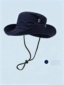 1 pieza Sombrero de sol de unicolor neutro, adecuado para pesca al aire libre, senderismo y uso casual diario - Multicolor - Ver 12
