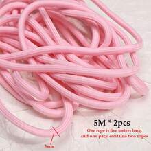 5M*2pcs/Pack 5mm Multi-Functional Round Core Colorful Braided Rope, DIY Handmade Beading Line, Outdoor Use, Tent - Solid Color - View 8