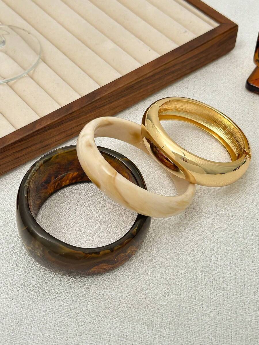 Fashion, Personalized, Old Money Style, Asymmetrical Temperament, Bracelet, Fashionable, Casual, Niche, High-End Bracelet, Women's Bracelet - Multicolor - View 1