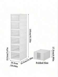 Foldable Clear Plastic Shoe Storage Boxes, Stackable Front Open Shoe Organizer Drawers, Dustproof Transparent Sneaker Container For Closet, Hallway, Bedroom, Space Saving Shoe Rack For Men Women Kids Footwear - View 8
