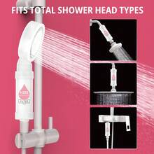 3pcs Aromatherapy Shower Head Filter Cartridges - Bathroom Accessories, Shower Filter, Replacement Cartridge - Contains Vitamin C And Chlorine Removal Beads - Multiple Fragrances Available, Purifies Water Quality, Easy To Install For Home And Hotel Bathrooms - Peach, 3-pack - View 5