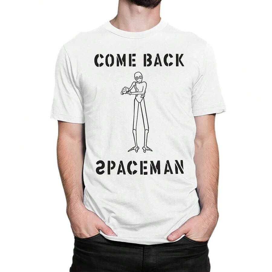Asteroid City Come Back Spaceman T-Shirt, Film-Shirt, Herren- und Damengrößen (AND-08521) - Weiss - Übersicht 1