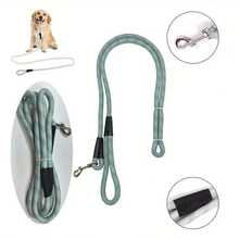 1pc Heavy Duty Braided Nylon Dog Leash, Waterproof Rope Lead For Walking & Training, Durable Soft Grip Pet Leash With Metal Clip For Small, Medium & Large Dogs - Multicolor - View 10